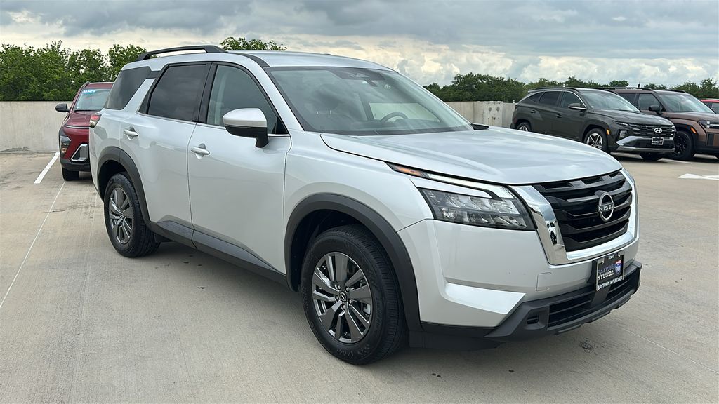 2025 Nissan Pathfinder SV Silver at Bravo Nissan