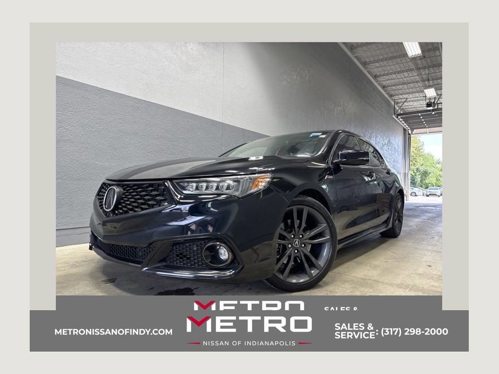 Black 2020 Acura TLX Sedan Front-Wheel Drive 8-Speed Dual Clutch