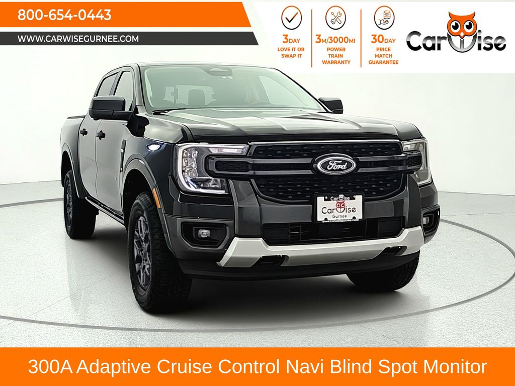 Shadow Black 2024 Ford Ranger Pickup Truck Four-Wheel Drive Automatic