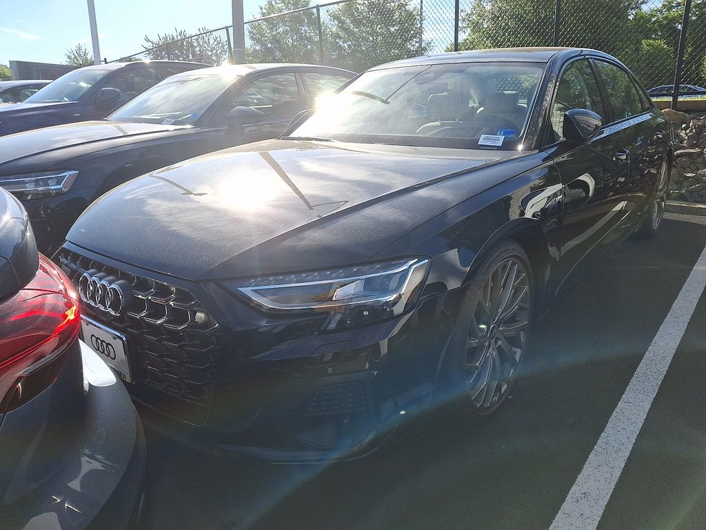 Sebring Black Crystal Effect 2026 Audi A8 L quattro 55 TFSI Sedan All-Wheel Drive 8-Speed Automatic