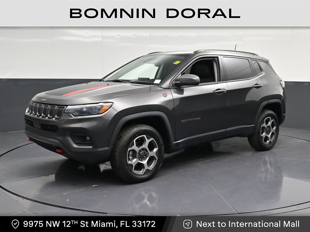 Gray (Granite Crystal Metallic Clearcoat) 2022 Jeep Compass Trailhawk 4WD SUV / Crossover Four-Wheel Drive 9-Speed Automatic