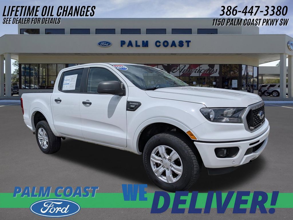 Oxford White 2019 Ford Ranger XLT SuperCrew RWD Pickup Truck 4X2 Automatic