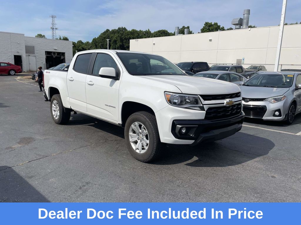 Summit White 2022 Chevrolet Colorado Pickup Truck Four-Wheel Drive 8-Speed Automatic