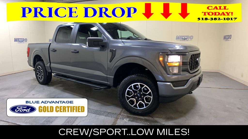 Gray Metallic 2023 Ford F-150 Pickup Truck Four-Wheel Drive Automatic