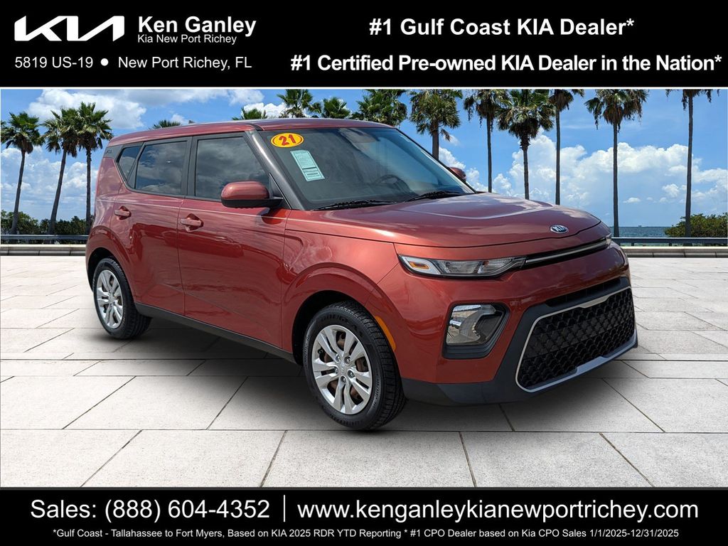 Mars Orange 2021 Kia Soul SUV / Crossover Front-Wheel Drive Continuously Variable Transmission