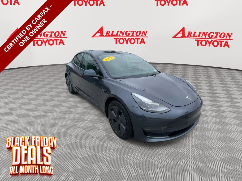 Used 2023 Tesla Model 3 Base with VIN 5YJ3E1EA0PF422366 for sale in Jacksonville, FL