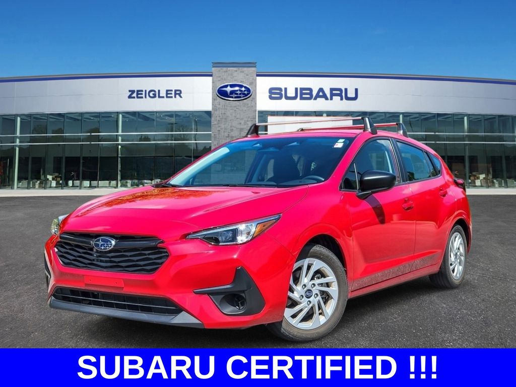 Pure Red 2024 Subaru Impreza Wagon All-Wheel Drive Continuously Variable Transmission