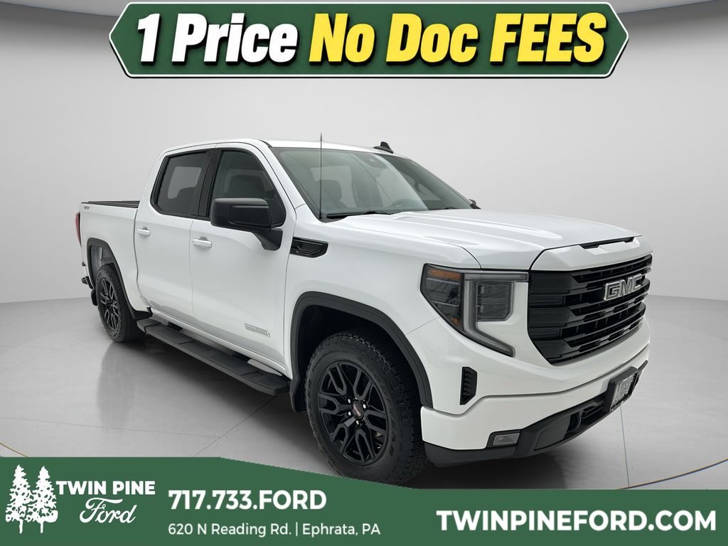 White 2024 GMC Sierra 1500 Pickup Truck Four-Wheel Drive 8-Speed Automatic