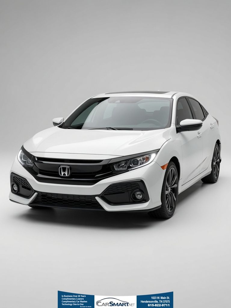White Orchid Pearl 2017 Honda Civic Hatchback Hatchback Front-Wheel Drive Continuously Variable Transmission