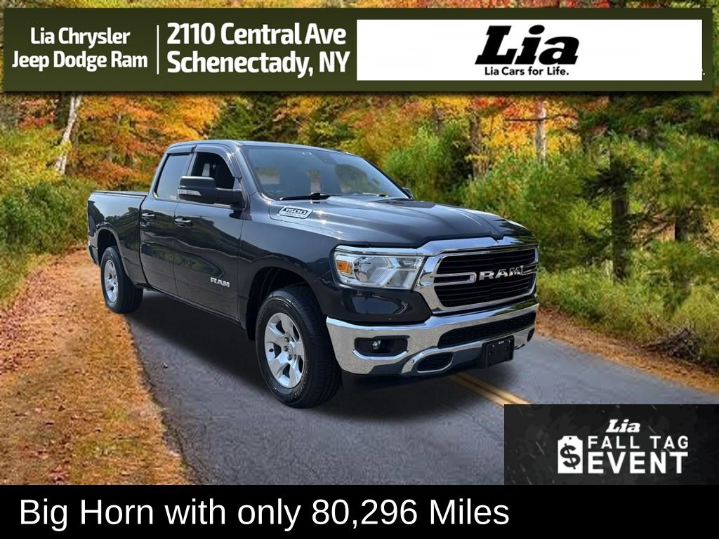 Gray (Maximum Steel Metallic Clearcoat) 2021 RAM 1500 Pickup Truck Four-Wheel Drive 8-Speed Automatic