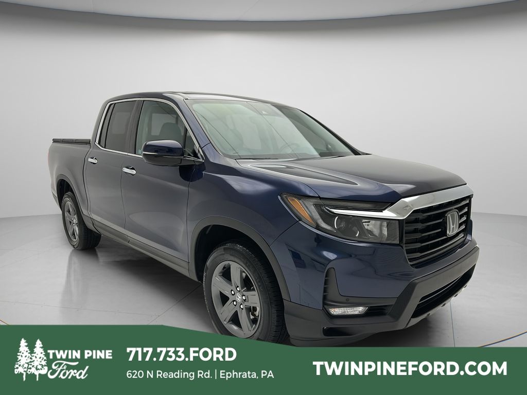 Blue 2023 Honda Ridgeline Pickup Truck All-Wheel Drive 9-Speed Automatic