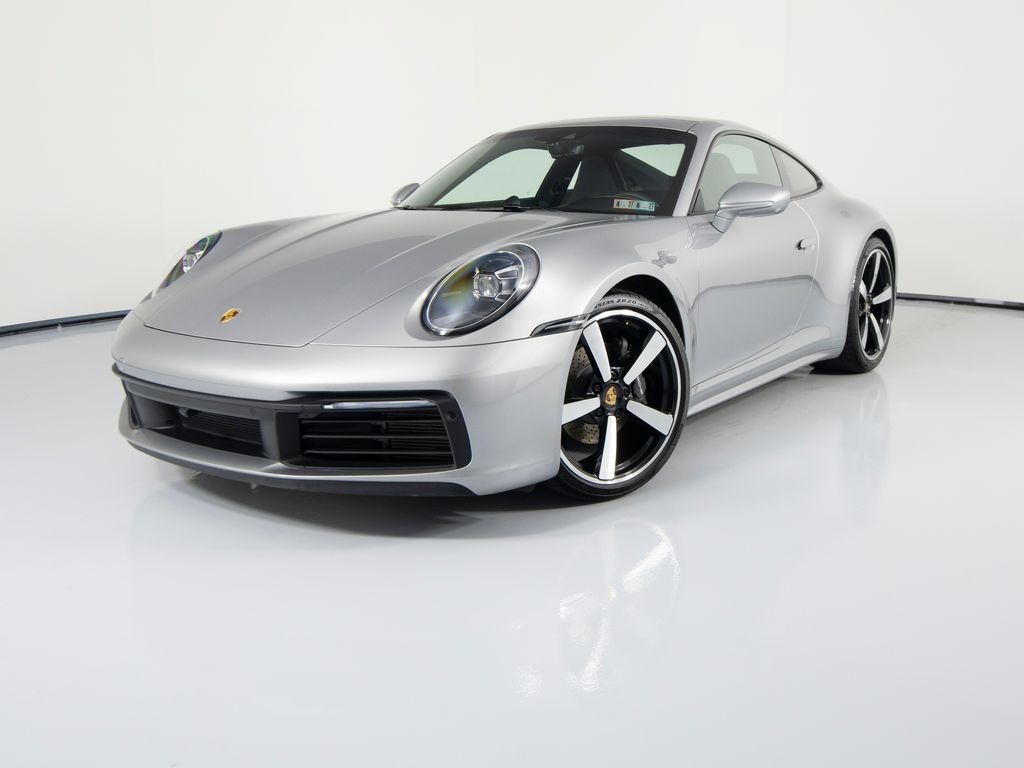 GT Silver Metallic 2024 Porsche 911 Coupe Rear-Wheel Drive 8-Speed Automatic