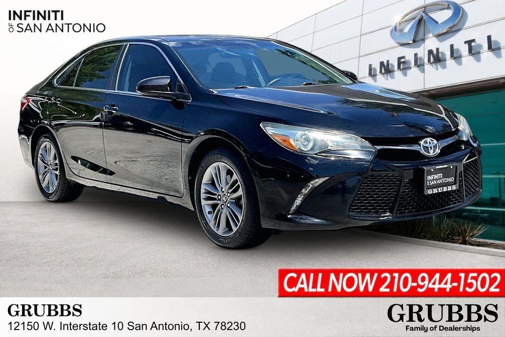 Black 2016 Toyota Camry Sedan Front-Wheel Drive 6-Speed Automatic
