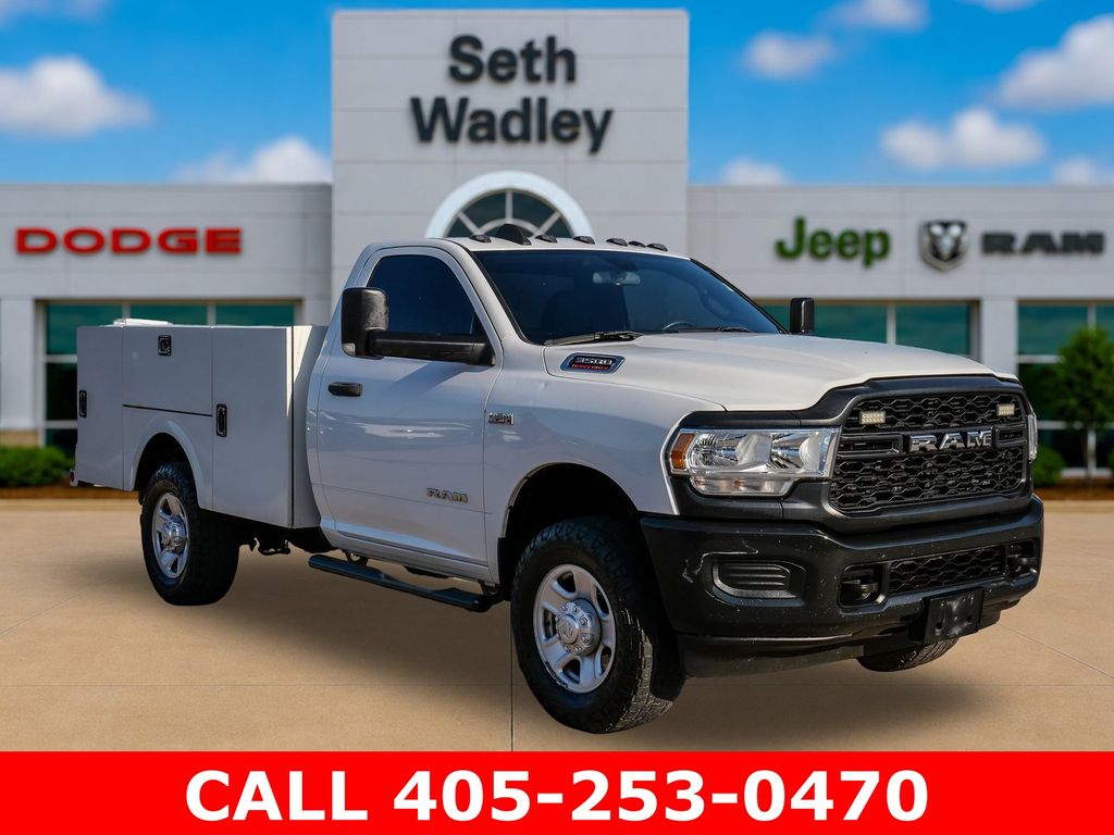 Bright White Clearcoat 2021 RAM 3500 Chassis Tradesman Regular Cab 4WD Pickup Truck Four-Wheel Drive 8-Speed Automatic