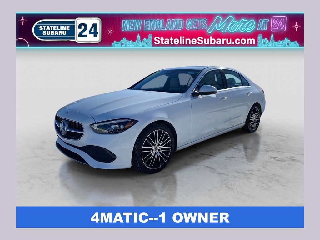 Polar White 2023 Mercedes-Benz C-Class C 300 4MATIC Sedan All-Wheel Drive 9-Speed Automatic