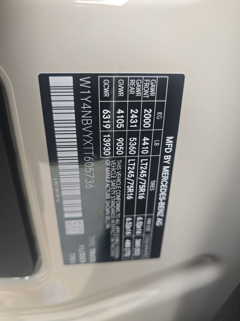 2026 Mercedes-Benz Sprinter 2500 Cargo 144 WB Gray at John Sisson Motors