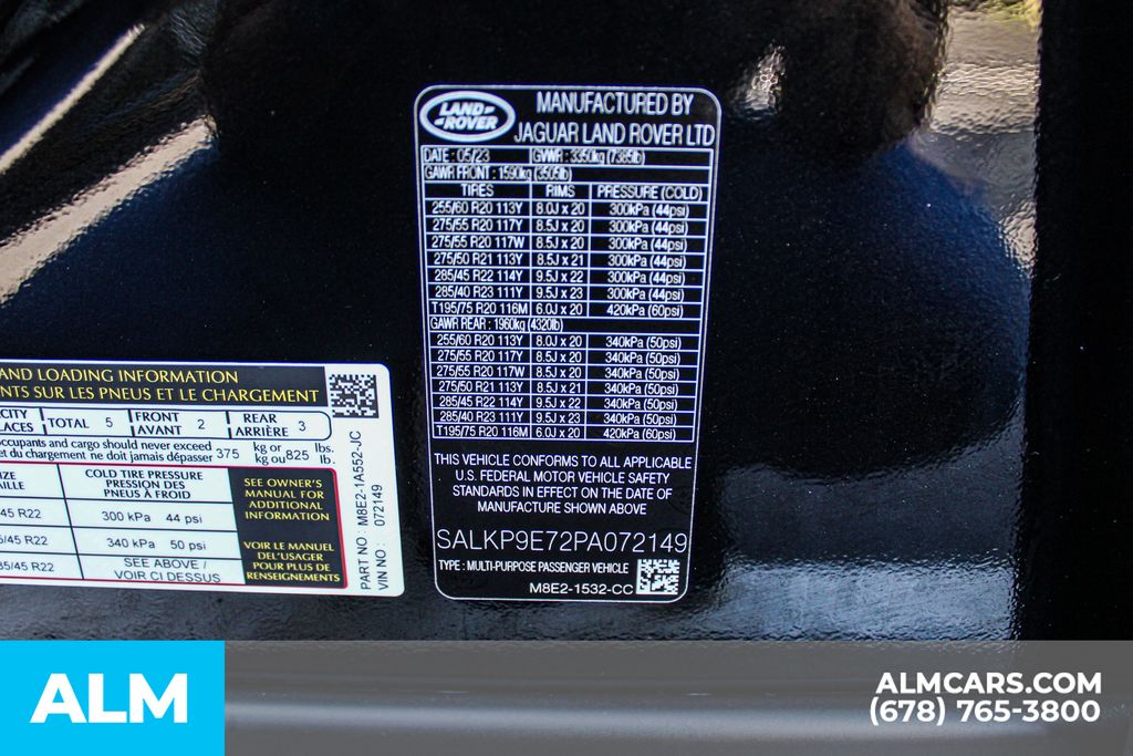 Used 2023 Black Land Rover SE image 42
