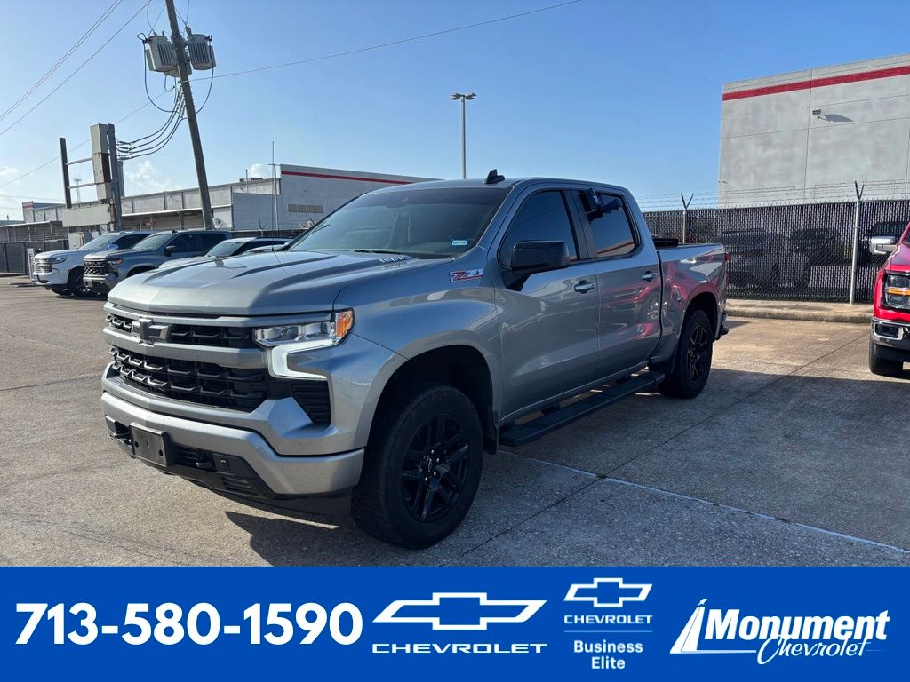 Sterling Gray Metallic 2023 Chevrolet Silverado 1500 Pickup Truck Four-Wheel Drive Automatic