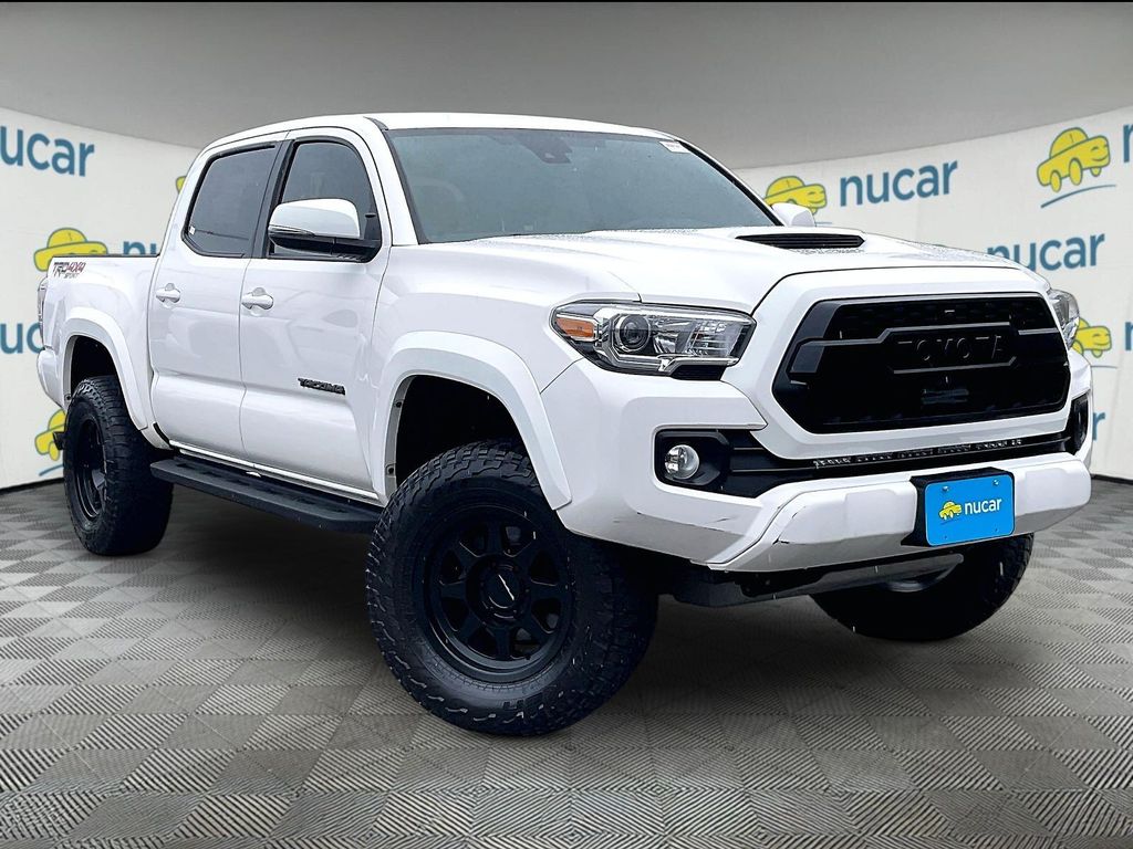 White 2022 Toyota Tacoma Pickup Truck Four-Wheel Drive 6-Speed Manual