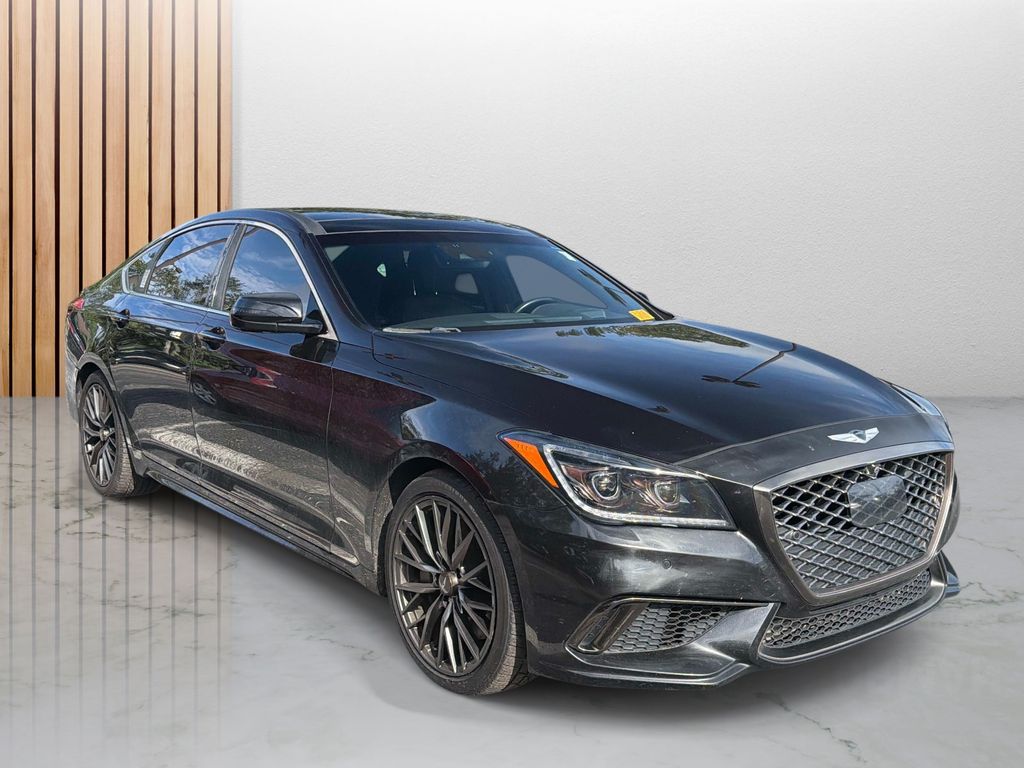 Black 2018 Genesis G80 Sedan Rear-Wheel Drive 8-Speed Automatic