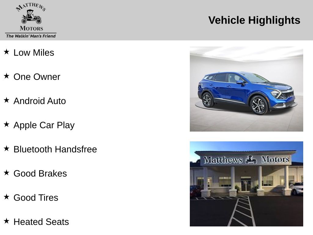 2023 Kia Sportage EX 2WD w/ Nav Blue at Stokes Mazda