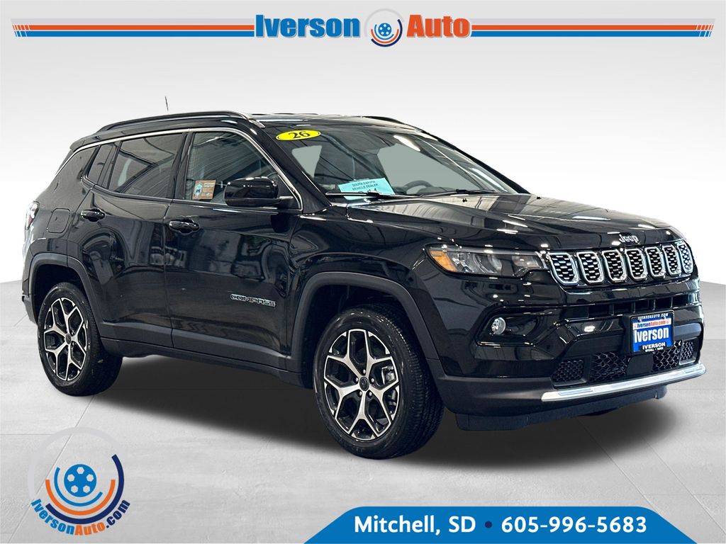 Diamond Black Crystal Pearlcoat 2026 Jeep Compass SUV / Crossover Four-Wheel Drive 8-Speed Automatic