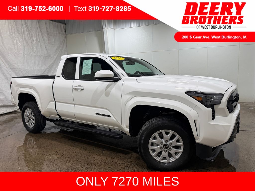 White 2025 Toyota Tacoma Pickup Truck 4X2 8-Speed Automatic