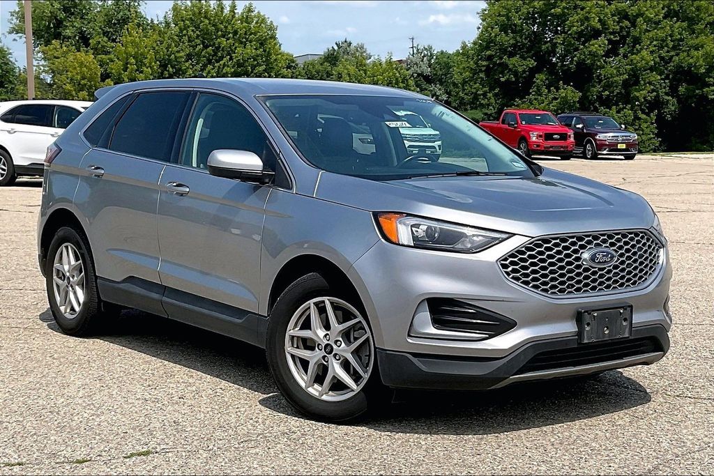 Silver Metallic 2024 Ford Edge SUV / Crossover All-Wheel Drive 8-Speed Automatic