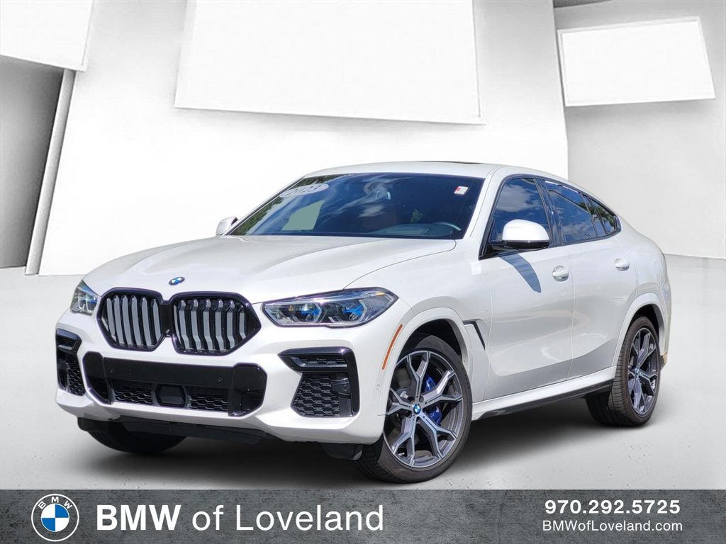 Mineral White Metallic 2023 BMW X6 SUV / Crossover All-Wheel Drive 8-Speed Automatic