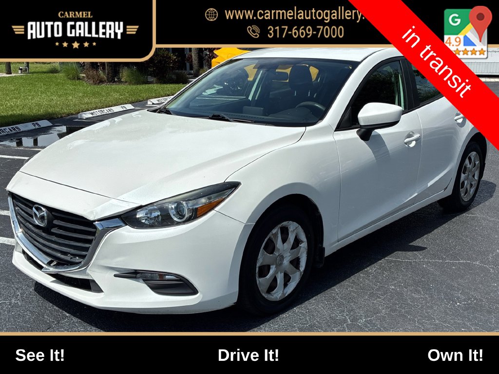 Snowflake White Pearl Mica 2017 Mazda MAZDA3 Sedan Front-Wheel Drive 6-Speed Automatic
