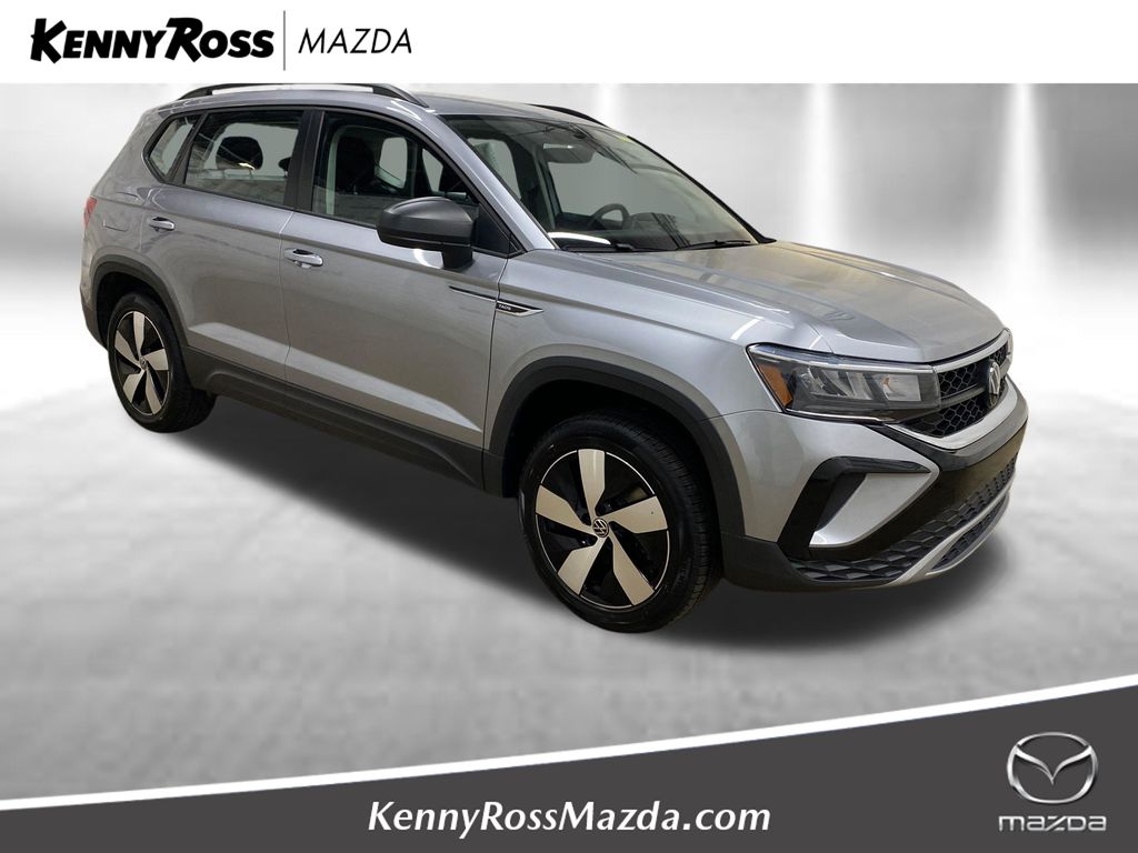 Silver Metallic 2024 Volkswagen Taos S 4Motion SUV / Crossover All-Wheel Drive 7-Speed Dual Clutch