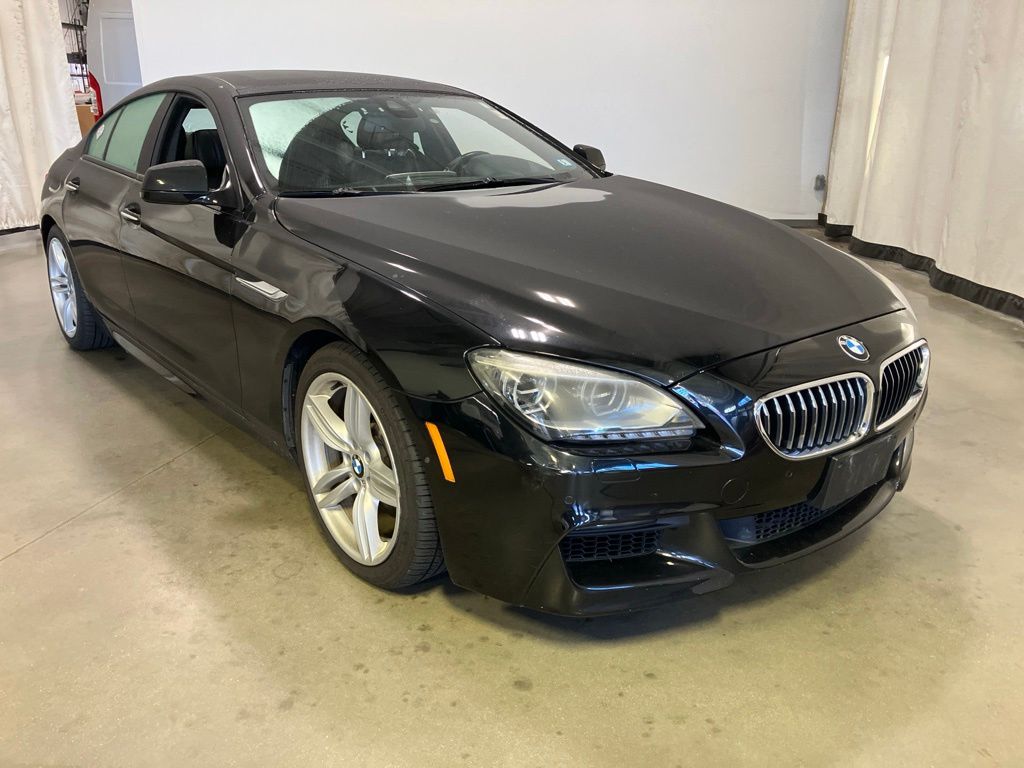 Black 2014 BMW 6 Series Sedan All-Wheel Drive 8-Speed Automatic