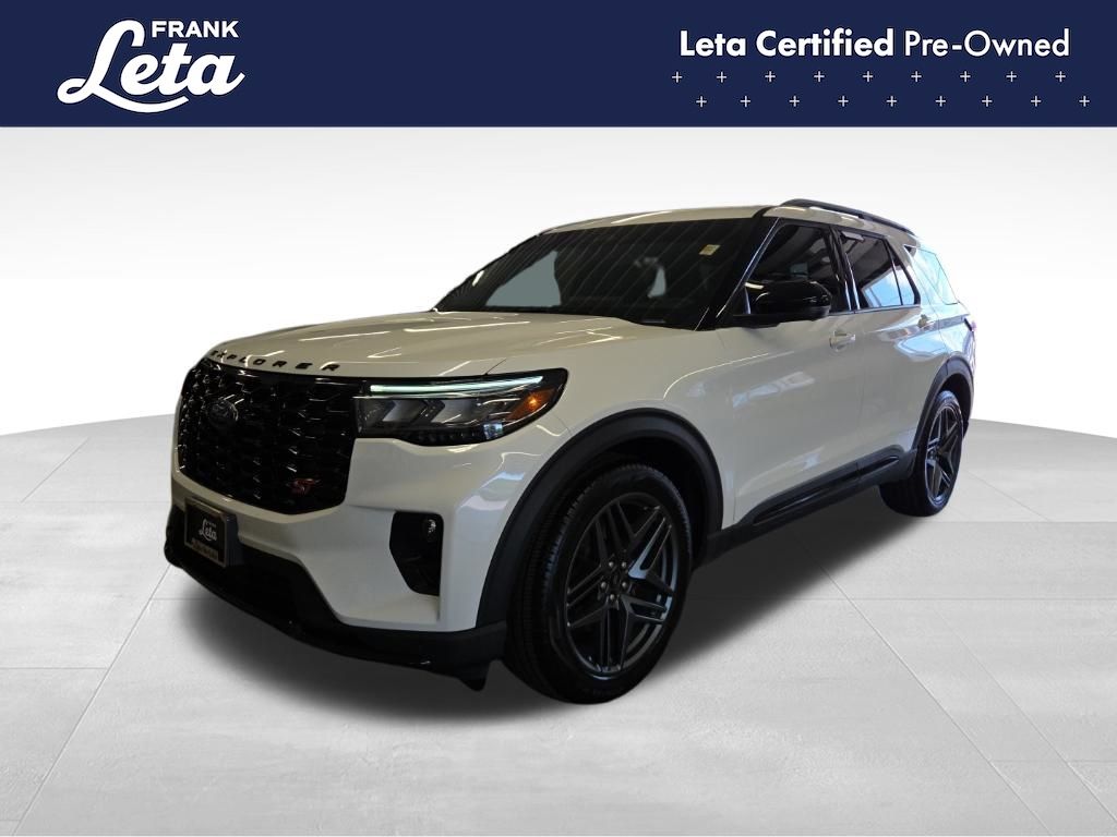 White Metallic 2025 Ford Explorer SUV / Crossover All-Wheel Drive Automatic