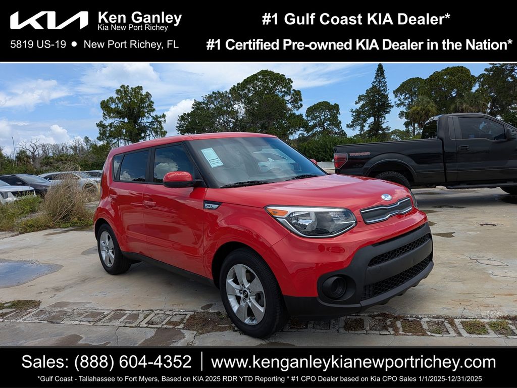 Inferno Red 2019 Kia Soul Wagon Front-Wheel Drive 6-Speed Automatic