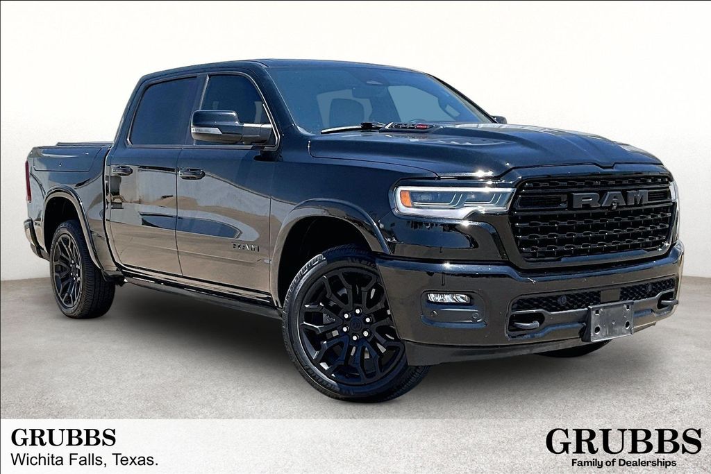 Diamond Black 2025 RAM 1500 Pickup Truck Four-Wheel Drive 8-Speed Automatic