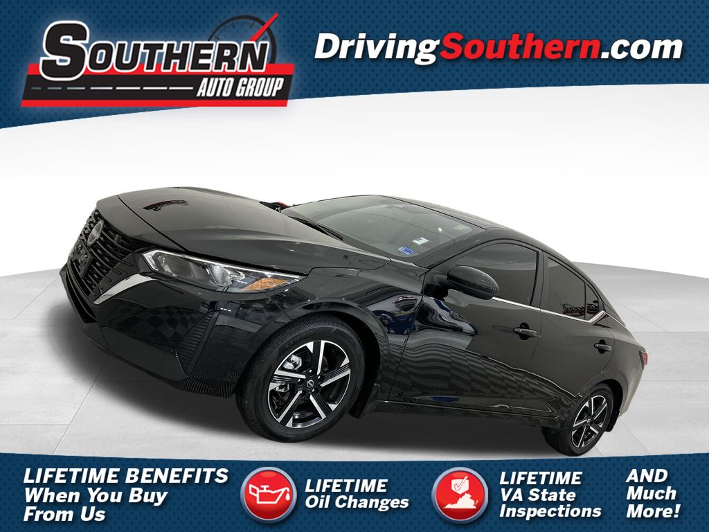 Super Black 2025 Nissan Sentra Sedan Front-Wheel Drive Continuously Variable Transmission