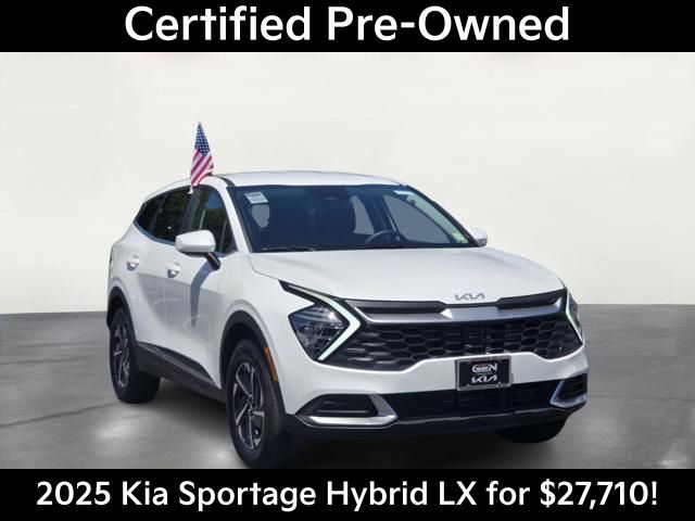 Snow White Pearl 2025 Kia Sportage Hybrid SUV / Crossover All-Wheel Drive 6-Speed Automatic