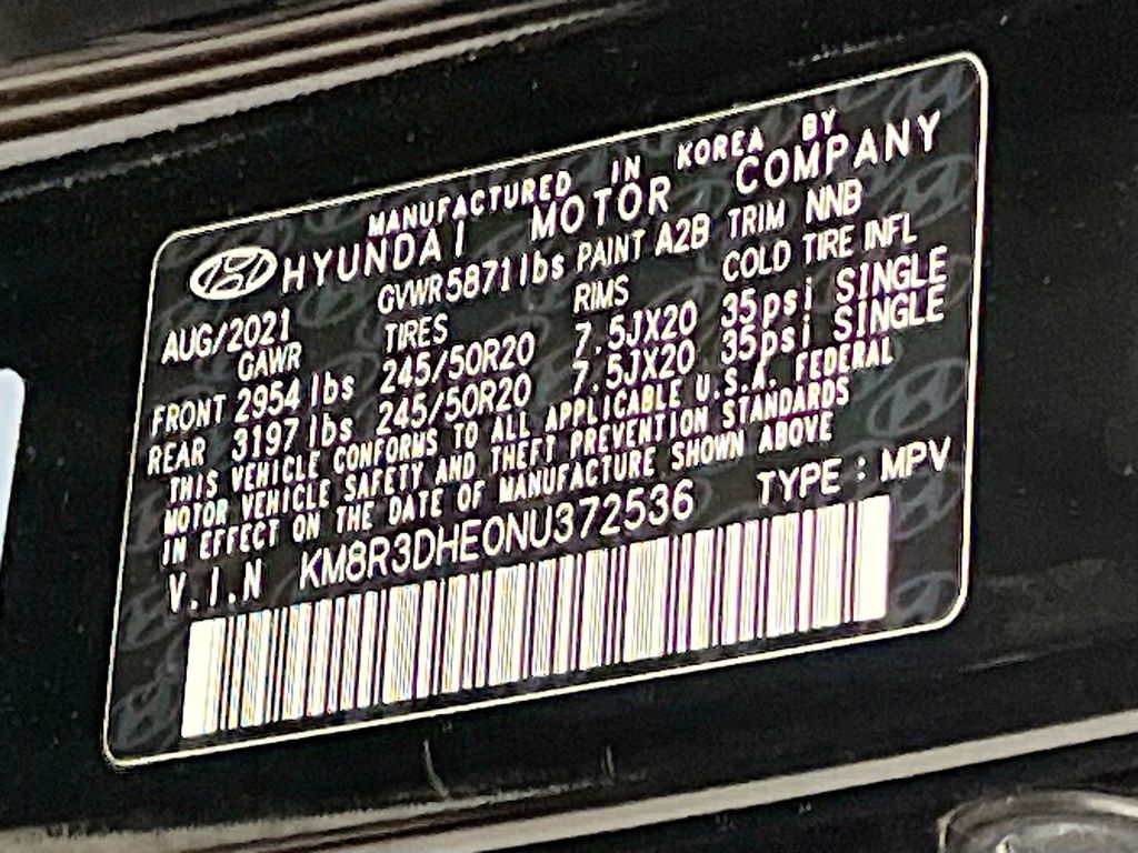 Used 2022 Abyss Black Pearl Hyundai SEL image 33