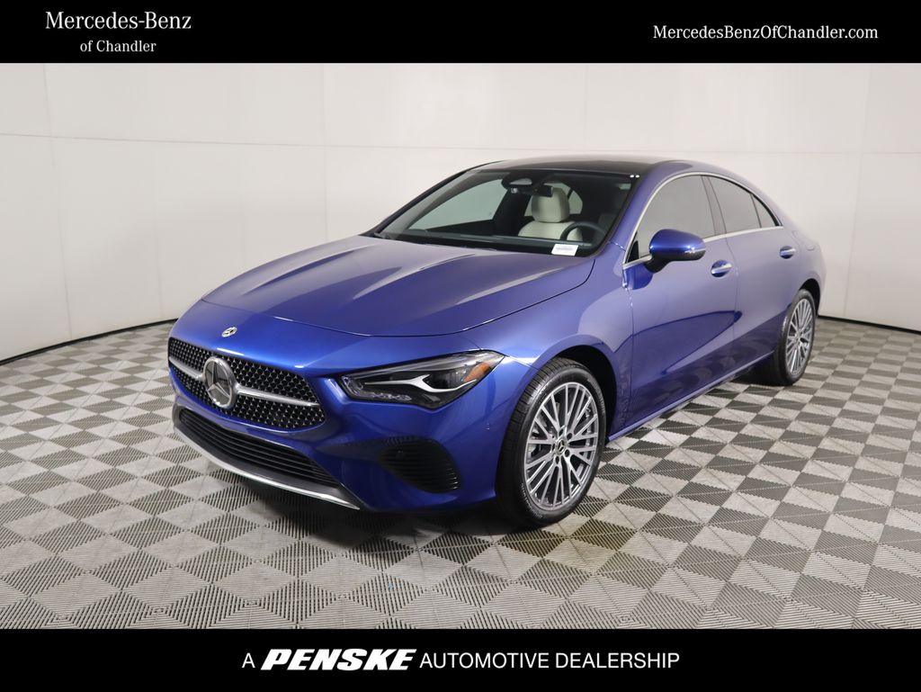 Blue 2026 Mercedes-Benz CLA Coupe All-Wheel Drive 8-Speed Dual Clutch