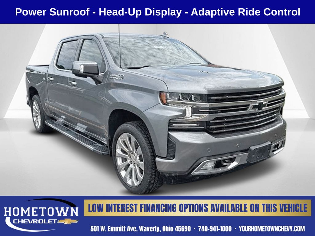 Gray (Steel Metallic) 2021 Chevrolet Silverado 1500 Pickup Truck Four-Wheel Drive Automatic