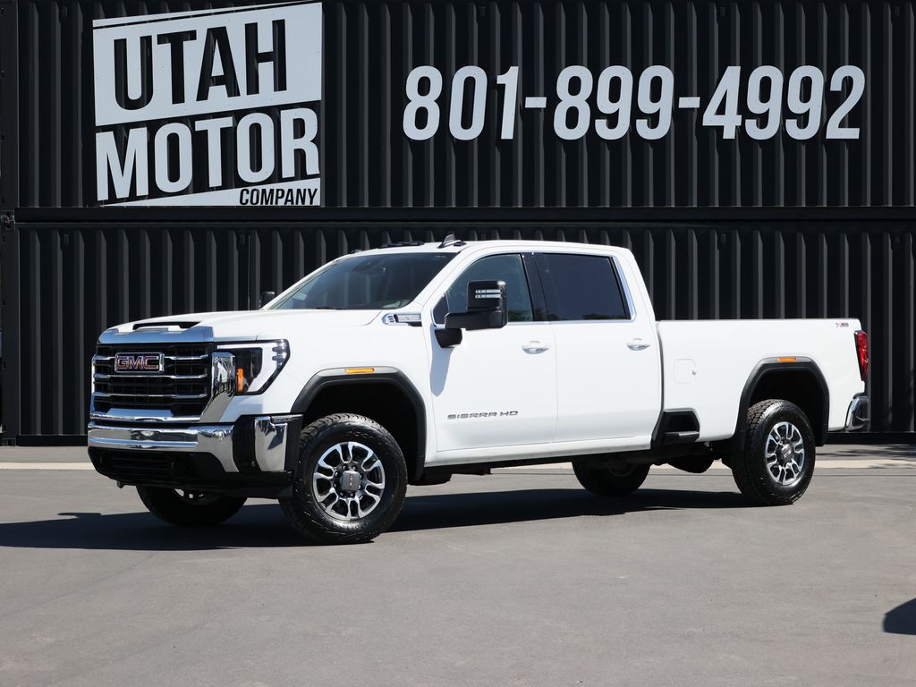White 2024 GMC Sierra 3500HD Pickup Truck Four-Wheel Drive Automatic