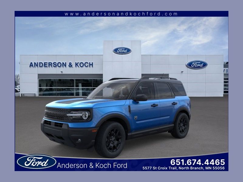 Velocity Blue Metallic 2025 Ford Bronco Sport SUV / Crossover All-Wheel Drive 8-Speed Automatic