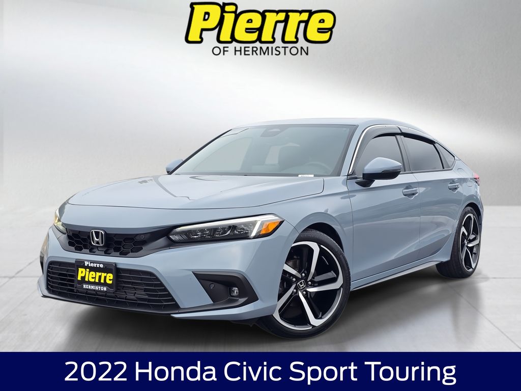 Sonic Gray Pearl 2022 Honda Civic Hatchback Hatchback Front-Wheel Drive Continuously Variable Transmission