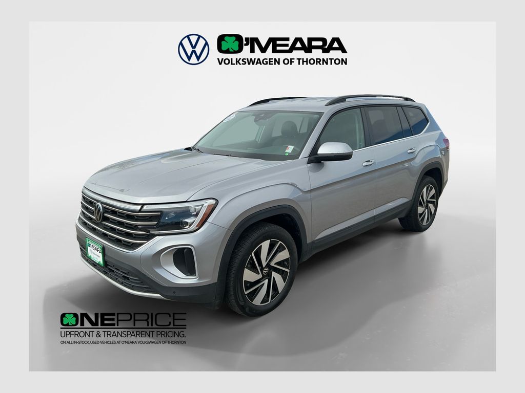 Silver Mist Metallic 2025 Volkswagen Atlas SE 4Motion with Technology SUV / Crossover All-Wheel Drive 8-Speed Automatic