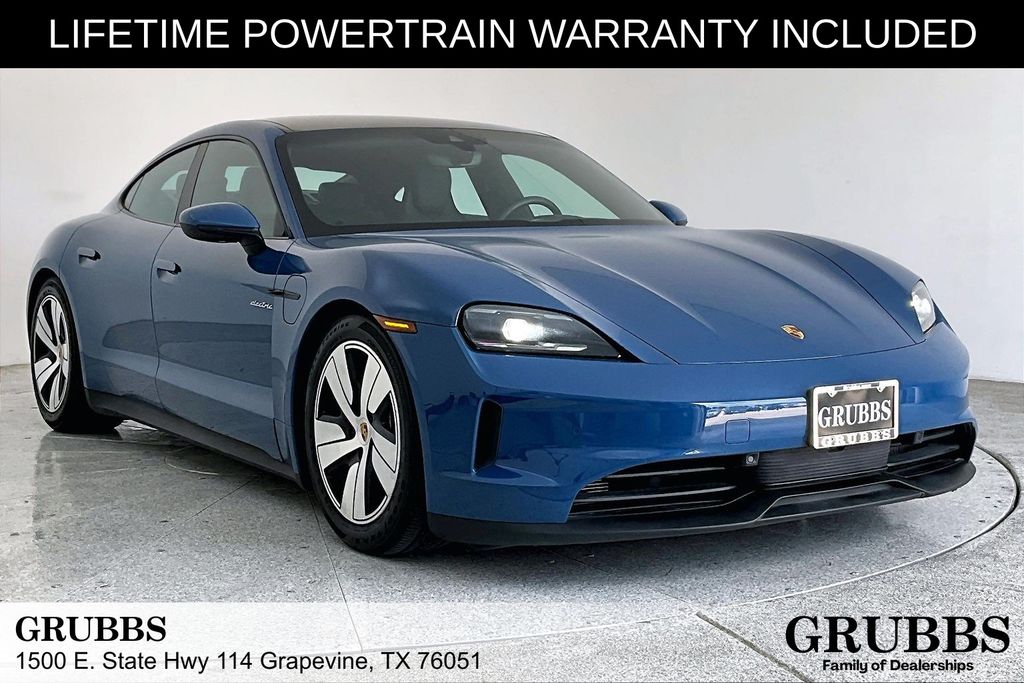 Neptune Blue 2025 Porsche Taycan Sedan Rear-Wheel Drive 2-Speed Automatic