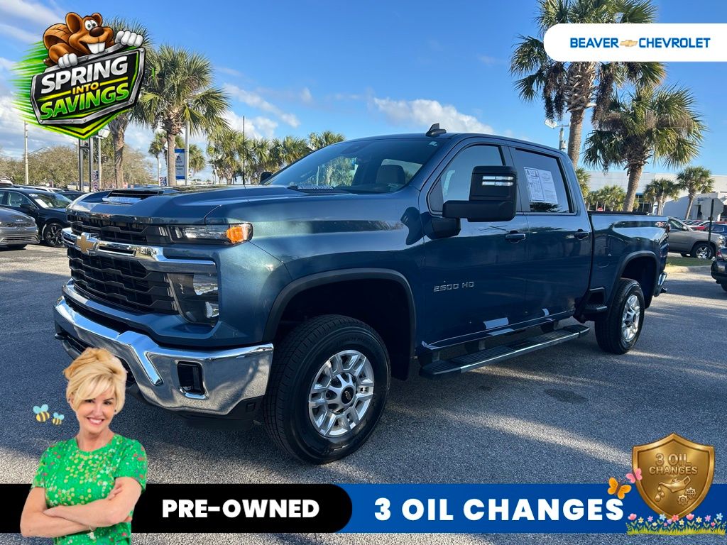 Lakeshore Blue 2025 Chevrolet Silverado 2500HD LT Crew Cab 4WD Pickup Truck Four-Wheel Drive Automatic