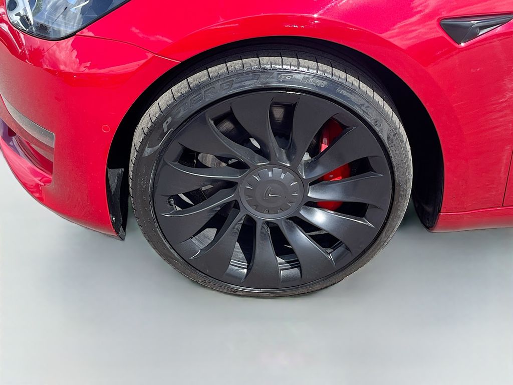 Used 2022 Red Tesla Performance image 26