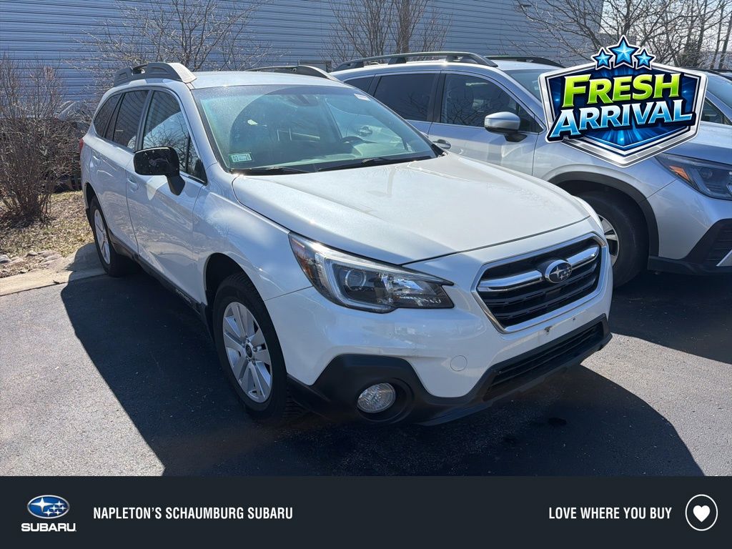 Crystal White Pearl 2019 Subaru Outback 2.5i Premium AWD Wagon All-Wheel Drive Continuously Variable Transmission
