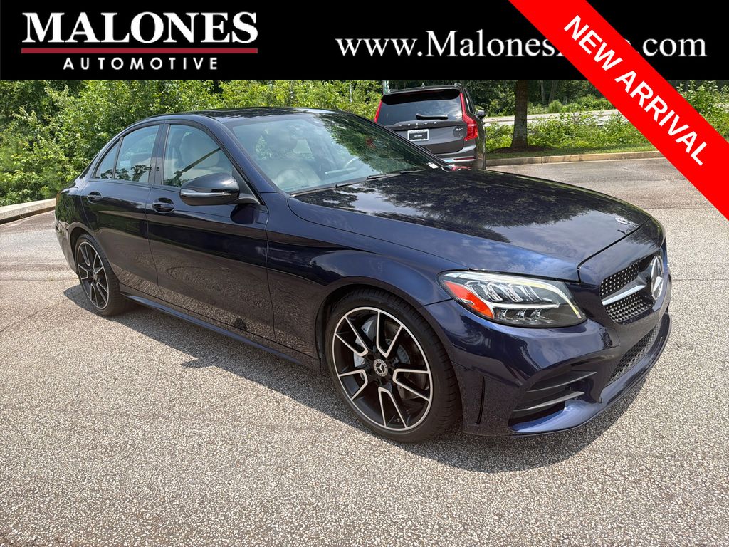 Lunar Blue Metallic 2019 Mercedes-Benz C-Class Sedan Rear-Wheel Drive 9-Speed Automatic