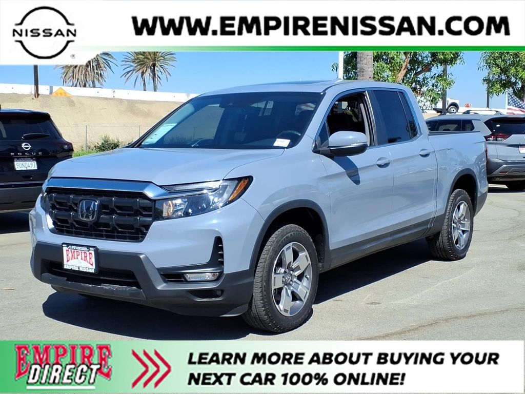 Gray 2024 Honda Ridgeline Pickup Truck All-Wheel Drive 9-Speed Automatic